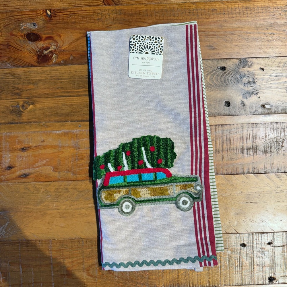 Cynthia Rowley Christmas Kitchen Towels